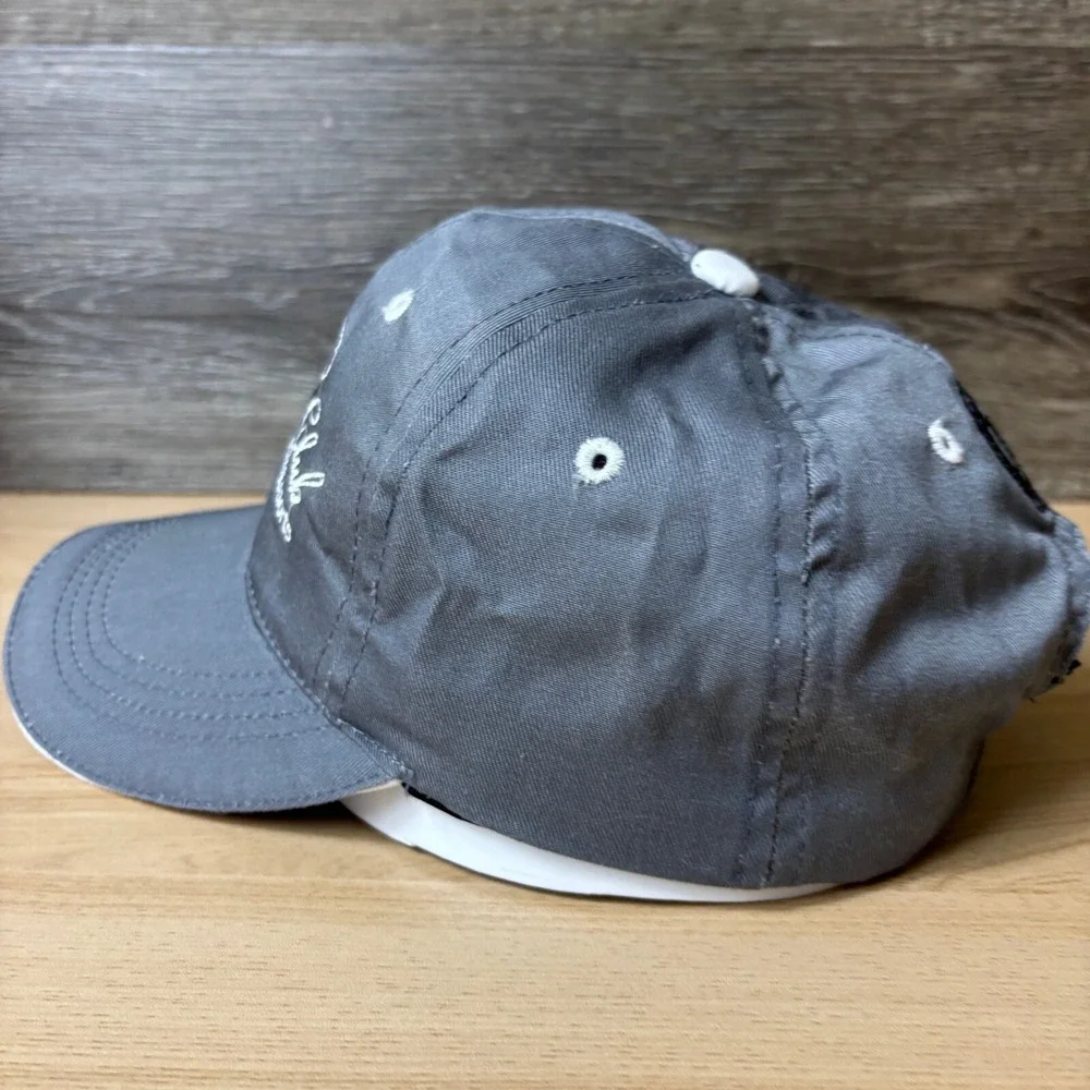 Colonial Club Hat Cap Strap Back Gray Golf‎ Golfing Adjustable